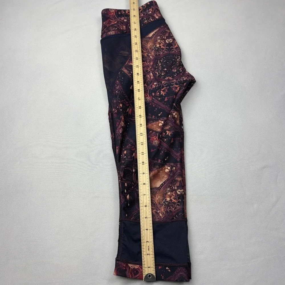 CALIA‎ by Carrie Underwood Purple Mandala Mesh Capri Leggings WAX12020PRT Medium